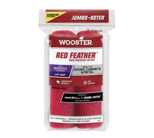 Wooster Jumbo-Koter Red Feather Mini Roller Set x2