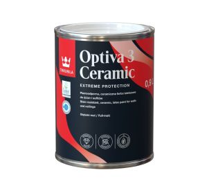 Optiva Ceramic Super Matt [3] | Tikkurila | Buy Paint Online | Durable Flat Matt | 1 litre