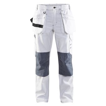 Ladies Painter Trouser White/Grey C42 | Tikkurila | Buy Paint Online| 713112101094C42|713112101094C42_Ladies Painter Trouser White Grey_Front.jpg