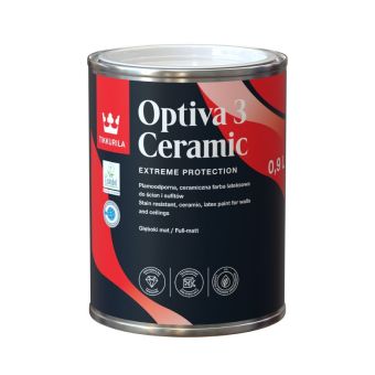 Optiva Ceramic Super Matt [3] | Tikkurila | Buy Paint Online | Durable Flat Matt | 1 litre
