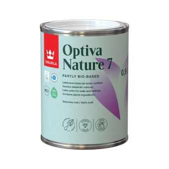 Optiva Nature 5 | Bio Based Durable Satin Matt Emulsion 0.9L | Tikkurila