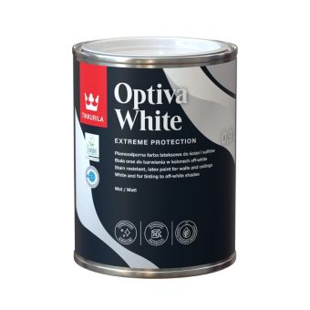 Optiva White | Tikkurila | Buy Paint Online | Durable Matt Paint | Brilliant white paint|
