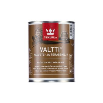 Valtti Furniture and Decking Oil - Brown | Tikkurila | Buy Paint Online| 005 0428 F160|005 0428 F160_1_Valtti_kaluste_ja_terassioljy_ruskea_0.9L_1.jpg